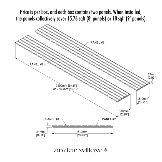 wide wood slat wall panel specifications