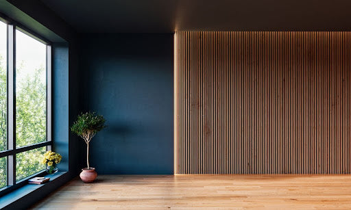 Decorative acoustic panels in a home