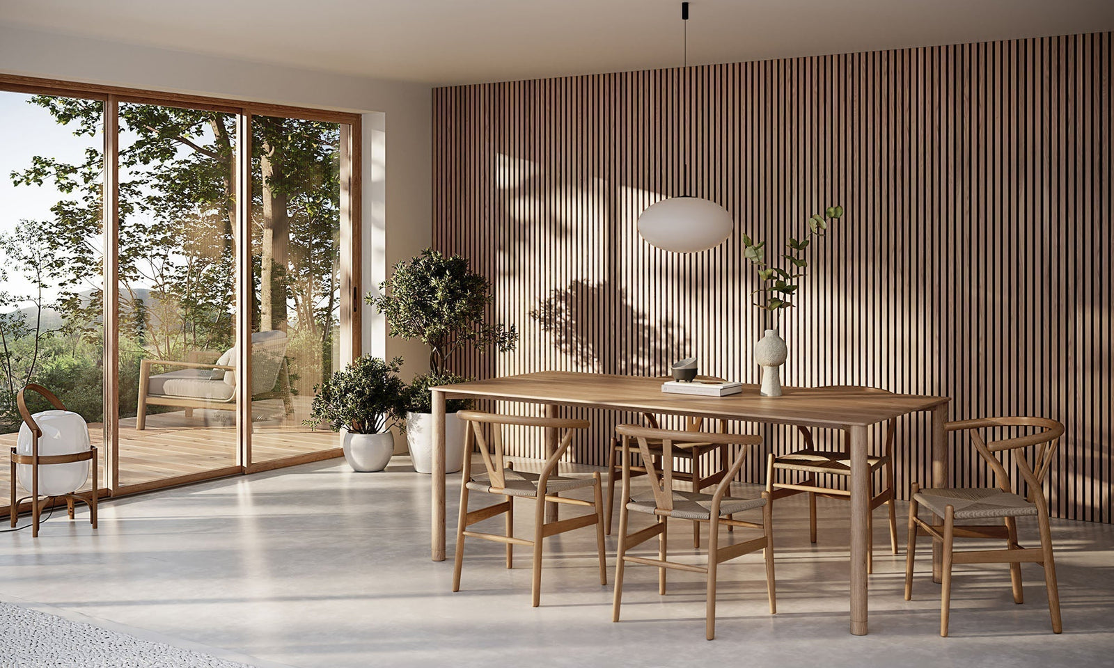 oak wood slat panels