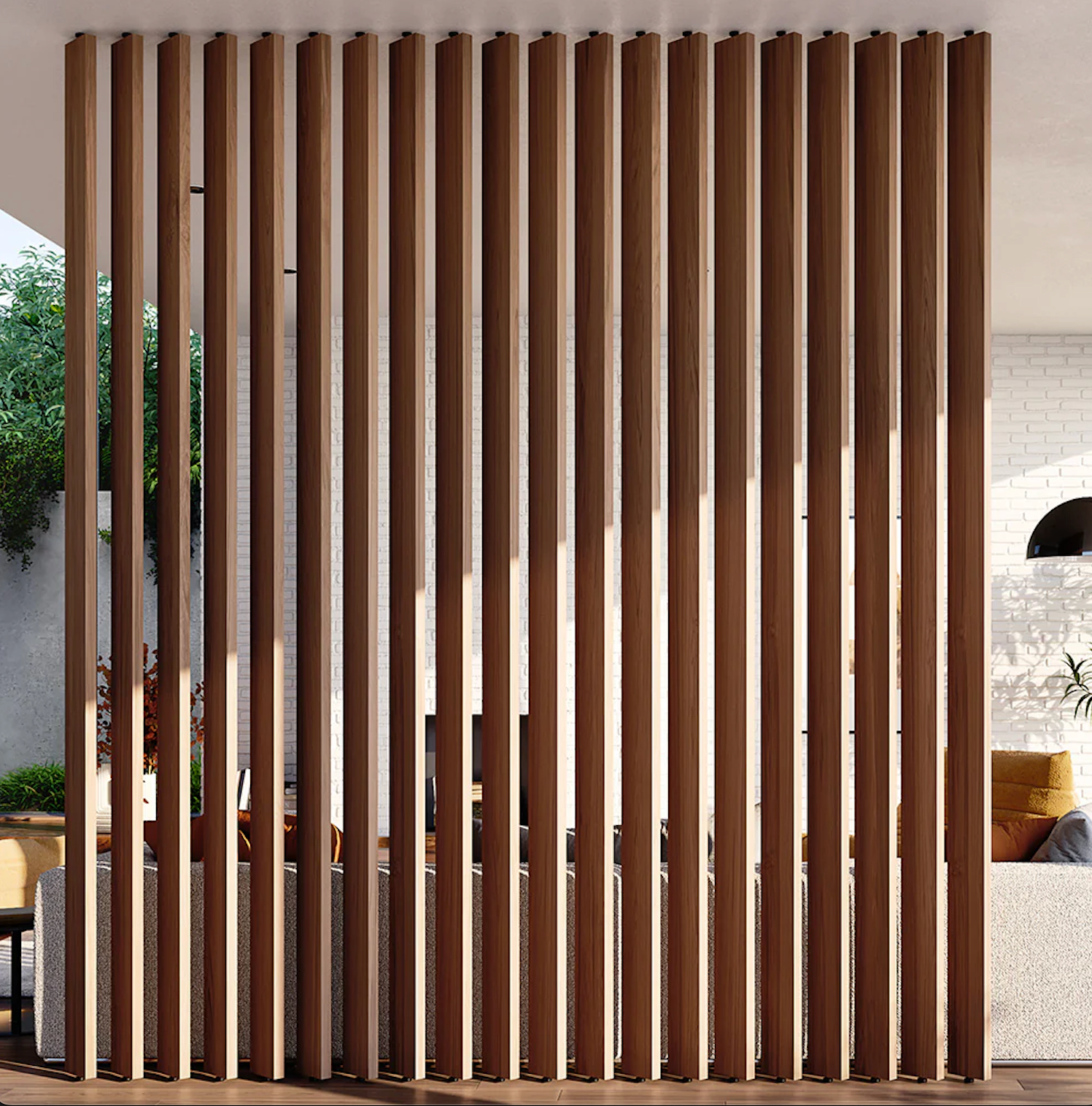 Wooden Rafter Partition
