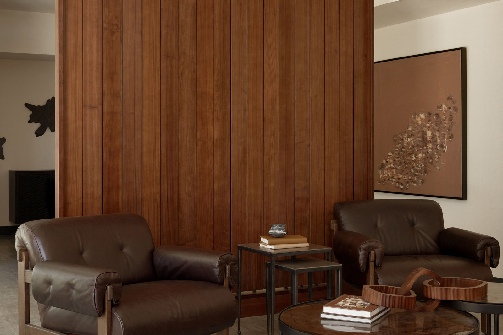 wood slat room divider