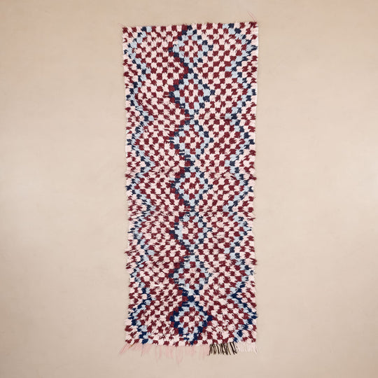 Nafisah - vintage boucherouite rug