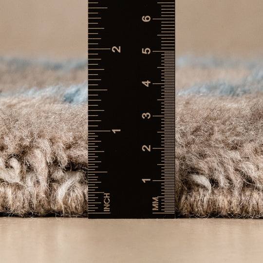 Oceanic Lattice - Luxury Shag Moroccan Rug