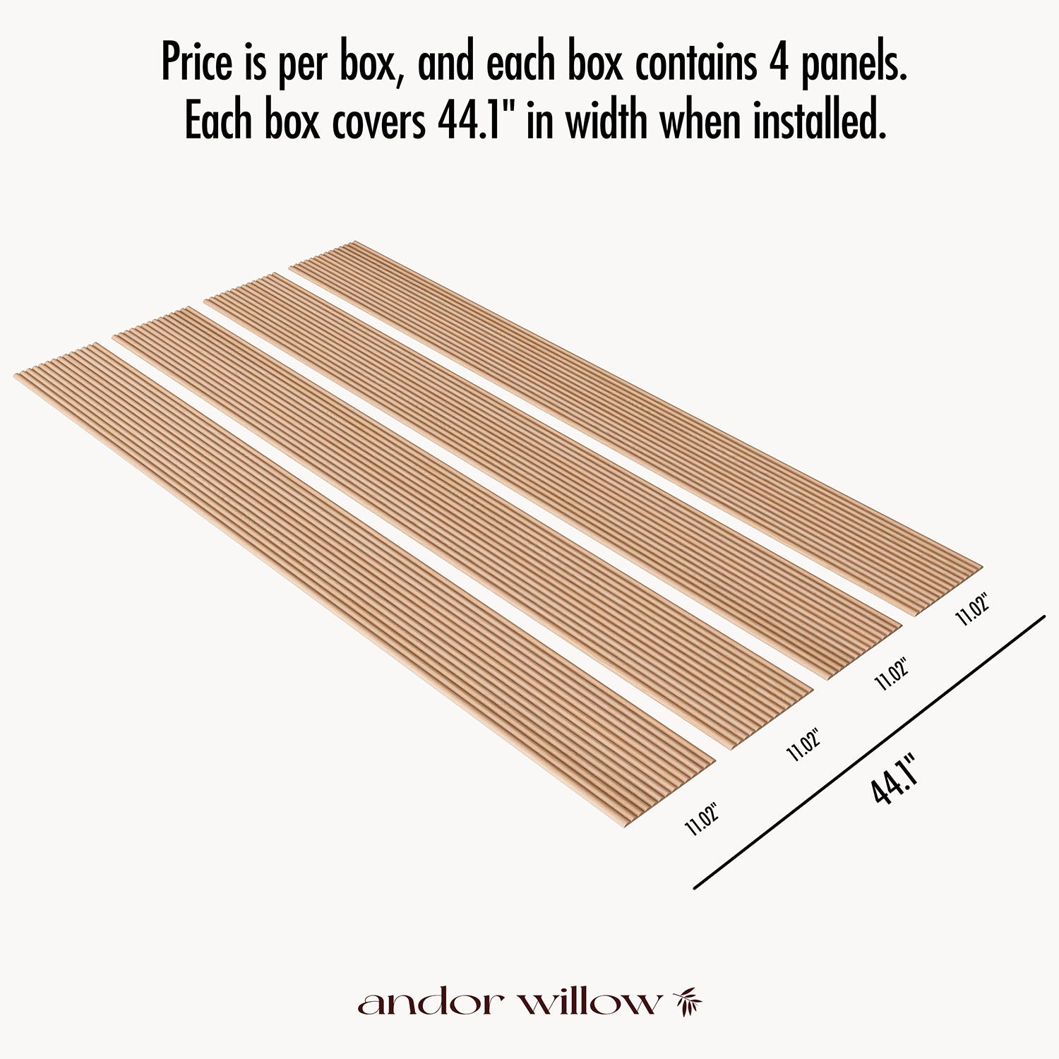 Flexible Ribbed Wood Panels | Andor Willow | #1 Wood Paneling Brand ...