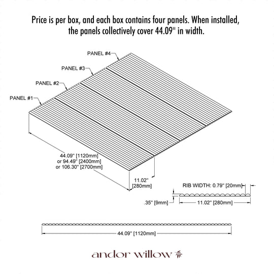 Flexible Ribbed Wood Panels