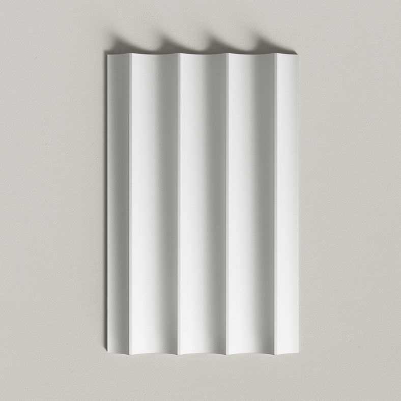 Fluted paintable panel sample