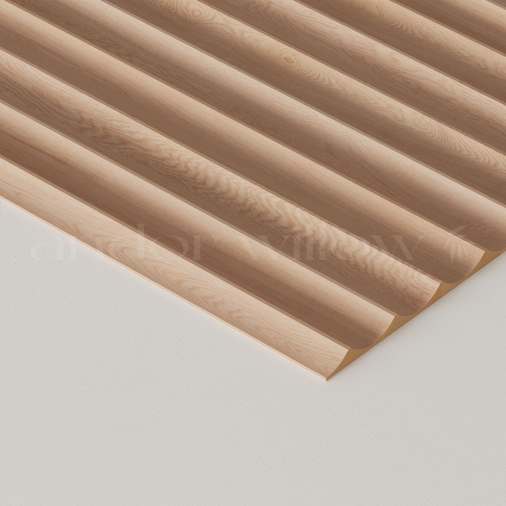 Fluted Wood Panels | Real Walnut and Oak | 8' and 9' Heights – andor willow