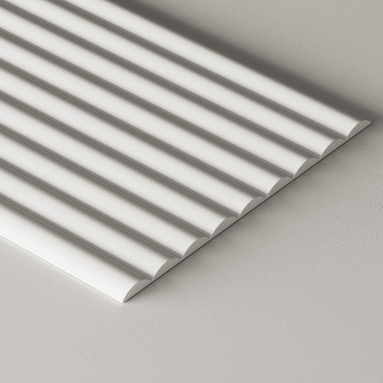 Close of up ribbed paintable panel