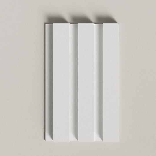 Slatted paintable panel sample