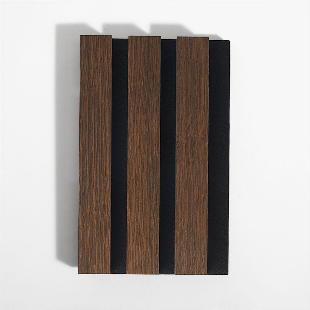 Smoked Oak wood slat willow panel sample