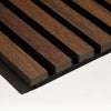 walnut finish wood slat wall panel