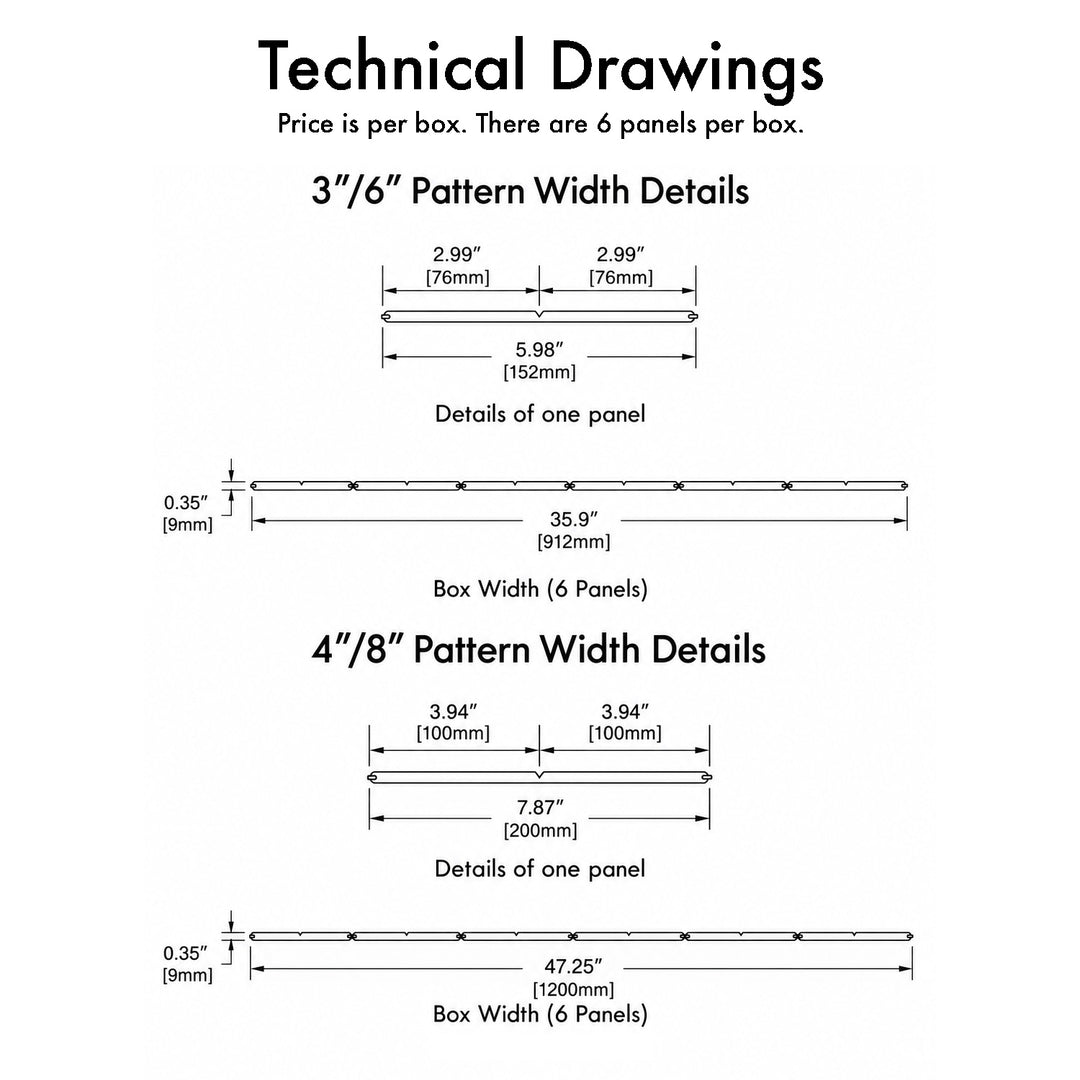 V-Groove Paintable Panels (Reversible)