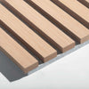 walnut finish wood slat wall panel