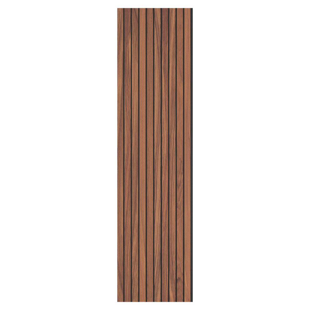 walnut finish wide wood slat wall panel 3