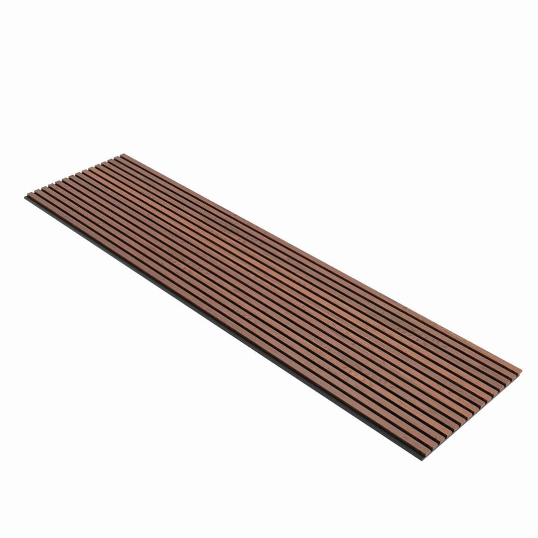 walnut finish wood slat wall panel 2