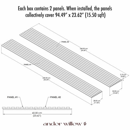 diagram of wood slat wall panels from canadian company andor willow