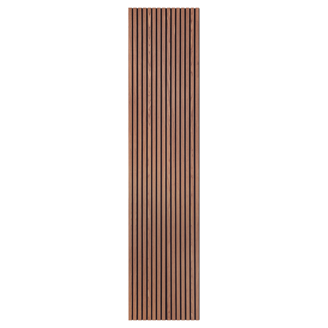 walnut finish 9' wood slat wall panel